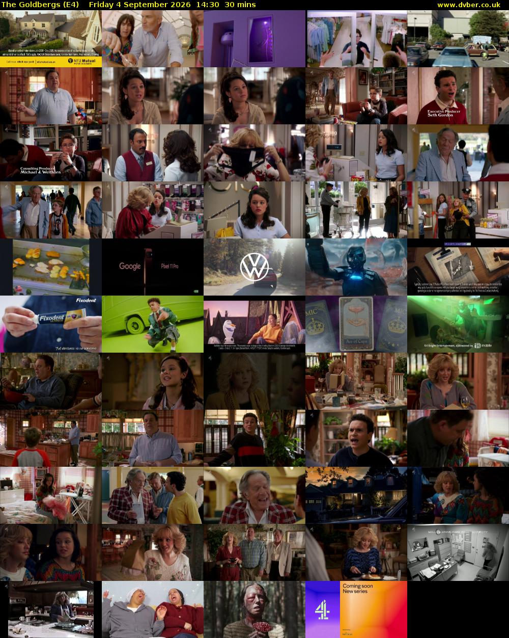 The Goldbergs (E4) Friday 4 September 2026 14:30 - 15:00