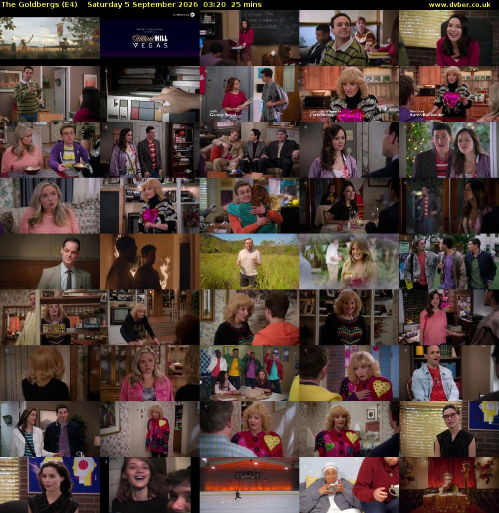The Goldbergs (E4) Saturday 5 September 2026 03:20 - 03:45