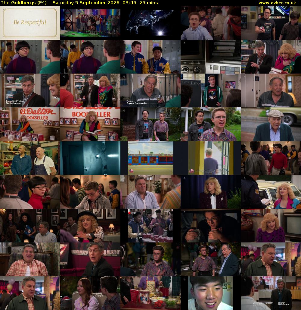 The Goldbergs (E4) Saturday 5 September 2026 03:45 - 04:10