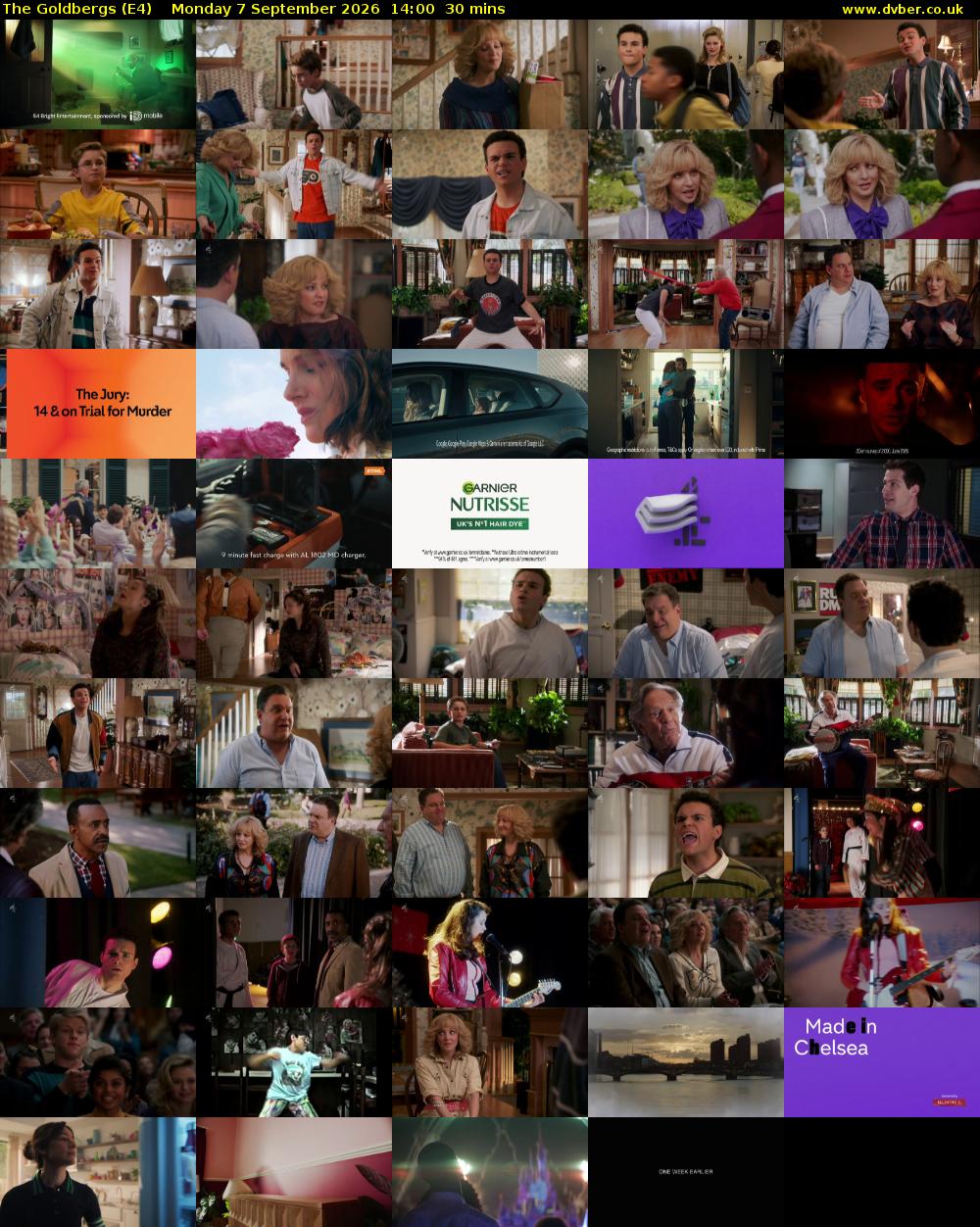 The Goldbergs (E4) Monday 7 September 2026 14:00 - 14:30