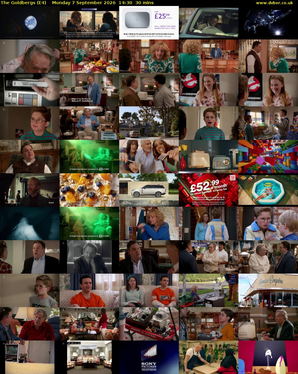 The Goldbergs (E4) Monday 7 September 2026 14:30 - 15:00