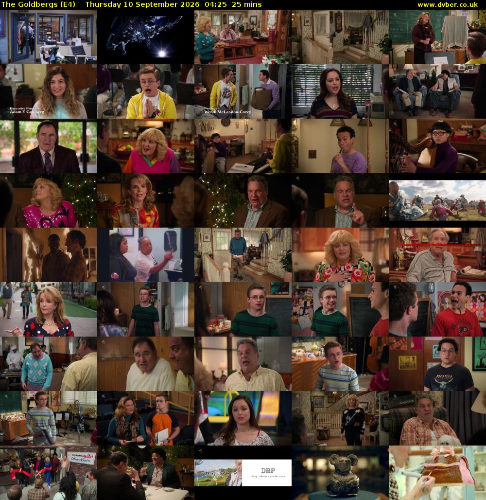 The Goldbergs (E4) Thursday 10 September 2026 04:25 - 04:50