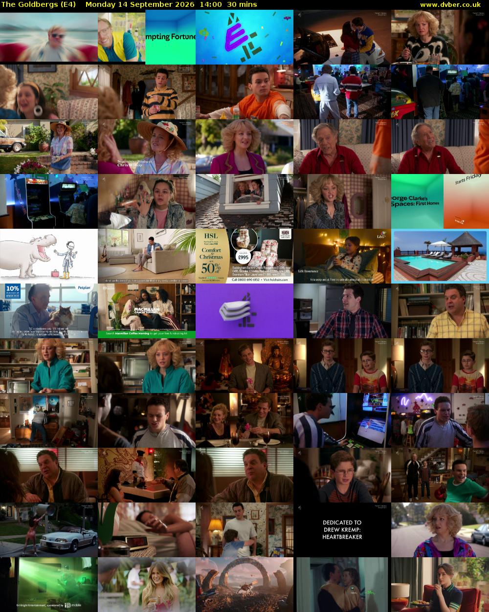 The Goldbergs (E4) Monday 14 September 2026 14:00 - 14:30