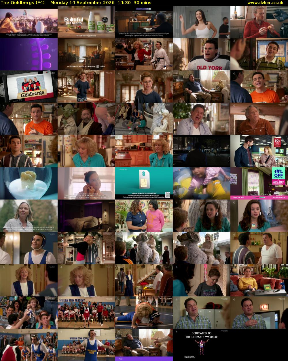The Goldbergs (E4) Monday 14 September 2026 14:30 - 15:00