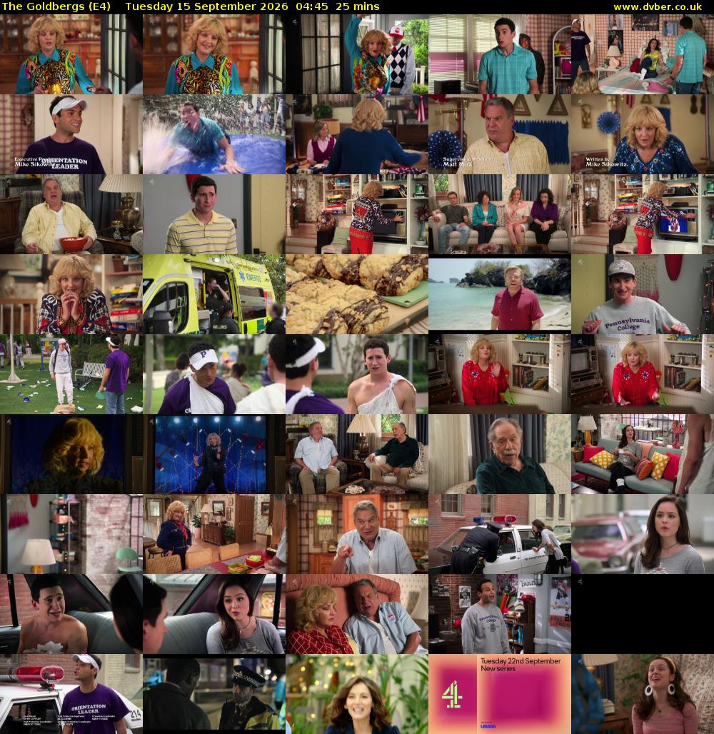 The Goldbergs (E4) Tuesday 15 September 2026 04:45 - 05:10