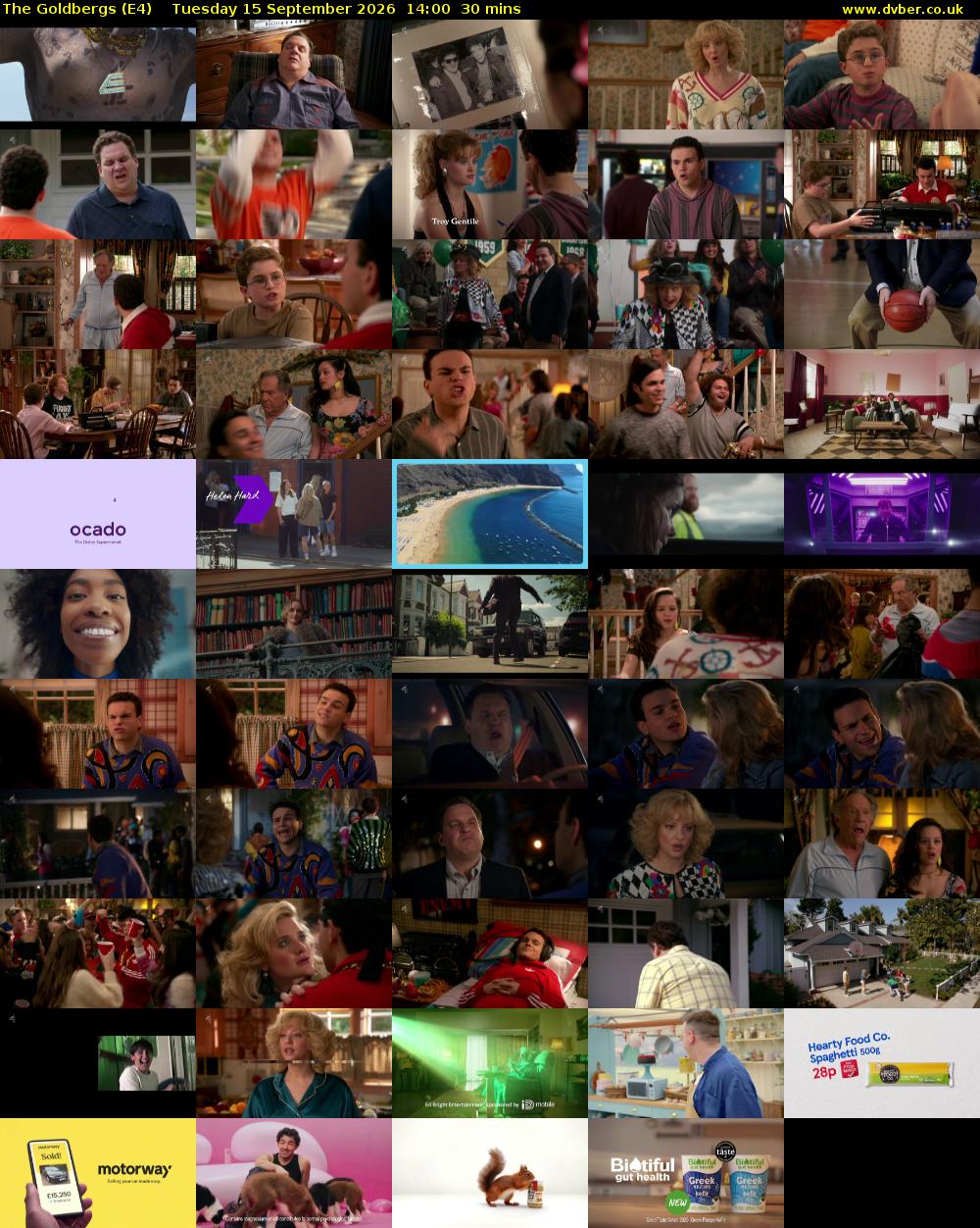 The Goldbergs (E4) Tuesday 15 September 2026 14:00 - 14:30