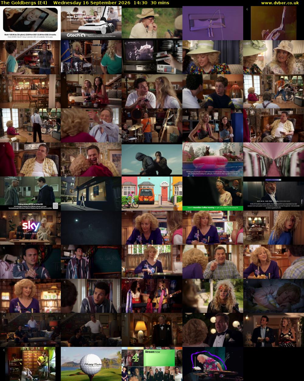 The Goldbergs (E4) Wednesday 16 September 2026 14:30 - 15:00