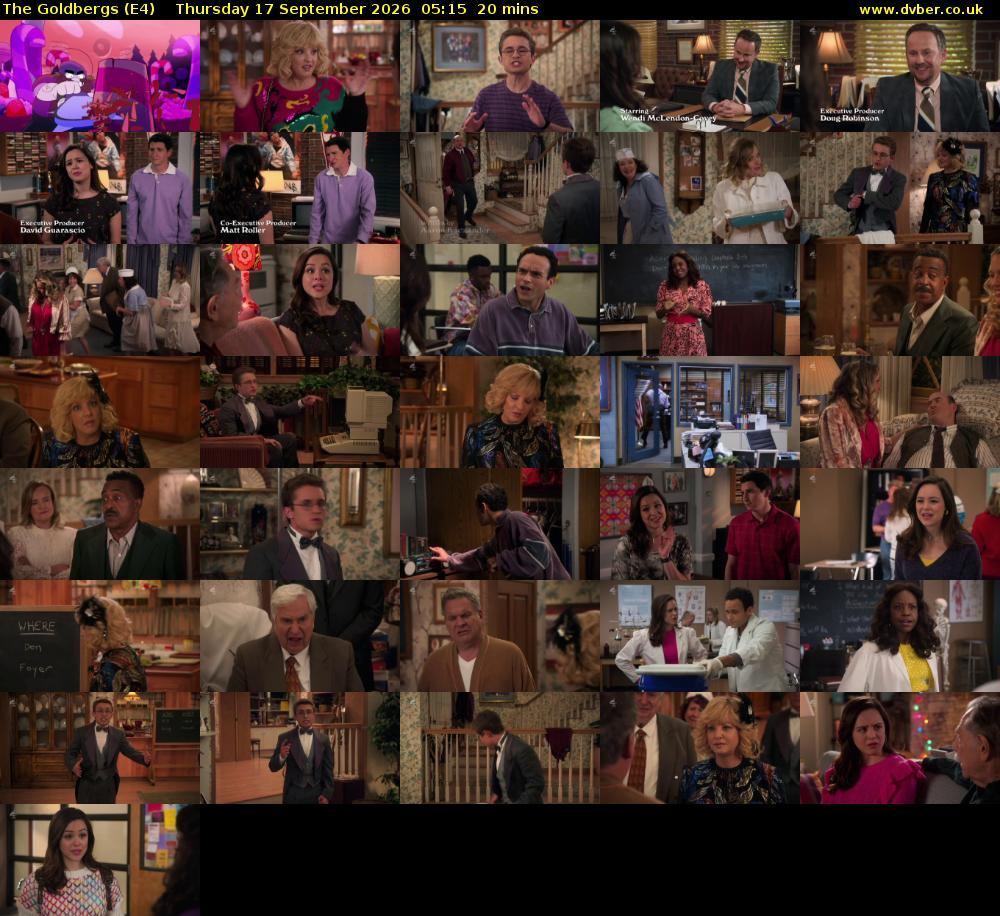 The Goldbergs (E4) Thursday 17 September 2026 05:15 - 05:35