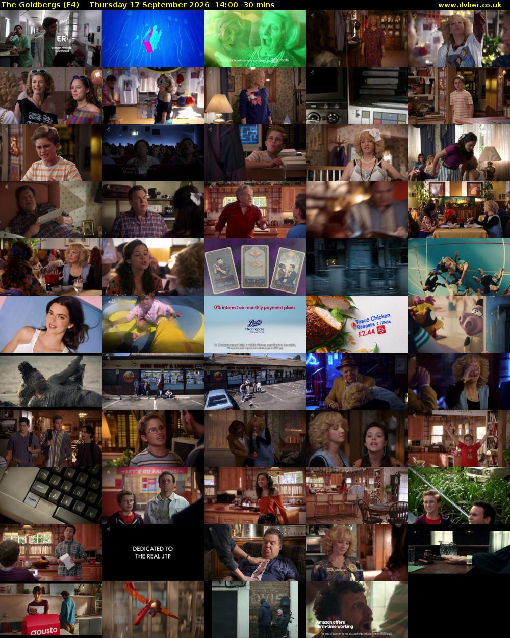 The Goldbergs (E4) Thursday 17 September 2026 14:00 - 14:30