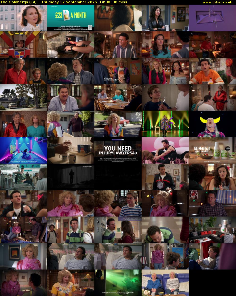 The Goldbergs (E4) Thursday 17 September 2026 14:30 - 15:00