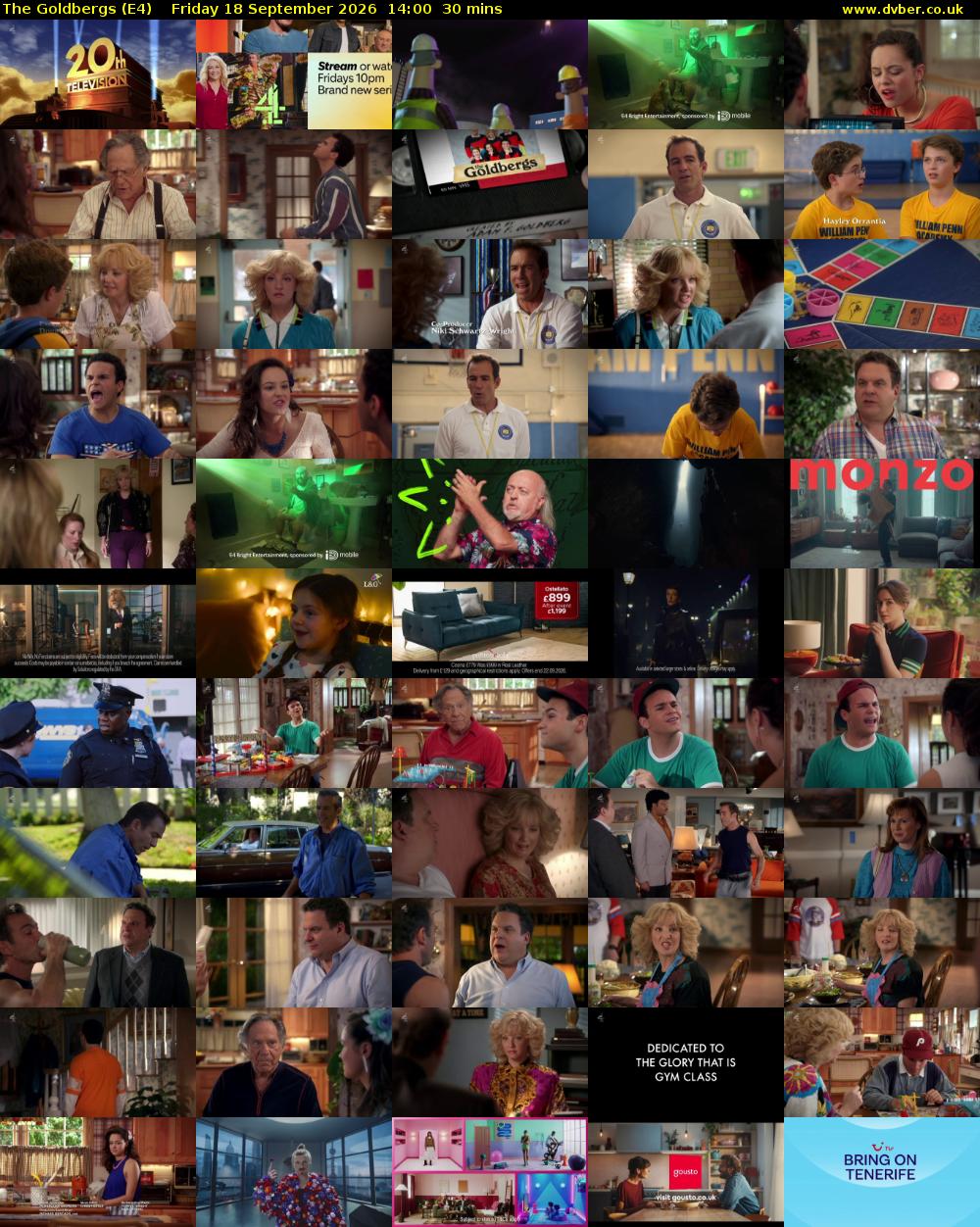 The Goldbergs (E4) Friday 18 September 2026 14:00 - 14:30