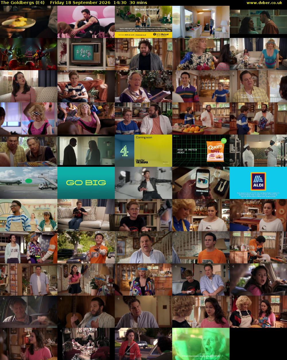 The Goldbergs (E4) Friday 18 September 2026 14:30 - 15:00