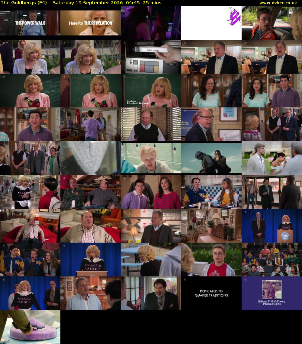 The Goldbergs (E4) Saturday 19 September 2026 04:45 - 05:10