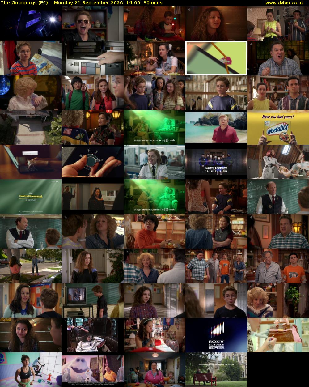 The Goldbergs (E4) Monday 21 September 2026 14:00 - 14:30