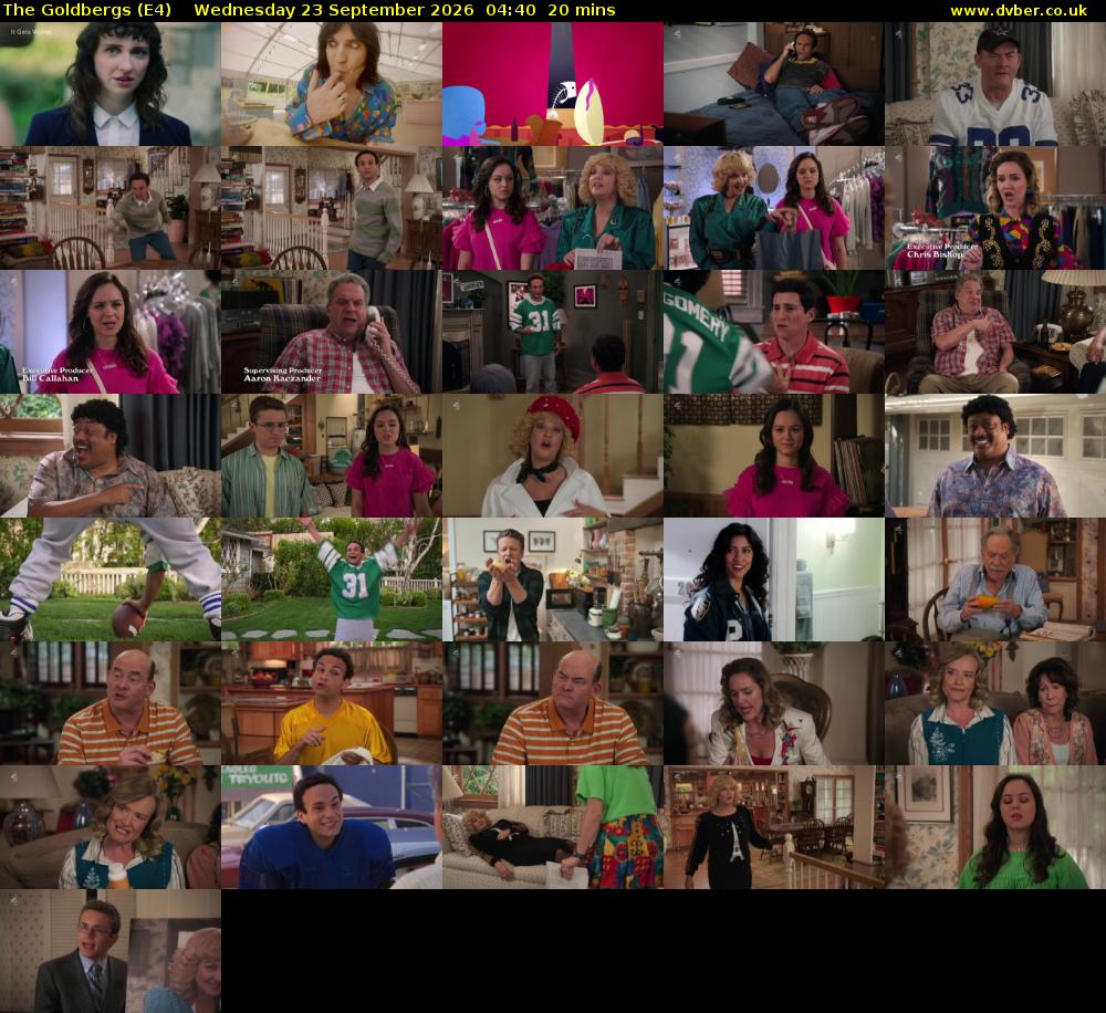 The Goldbergs (E4) Wednesday 23 September 2026 04:40 - 05:00