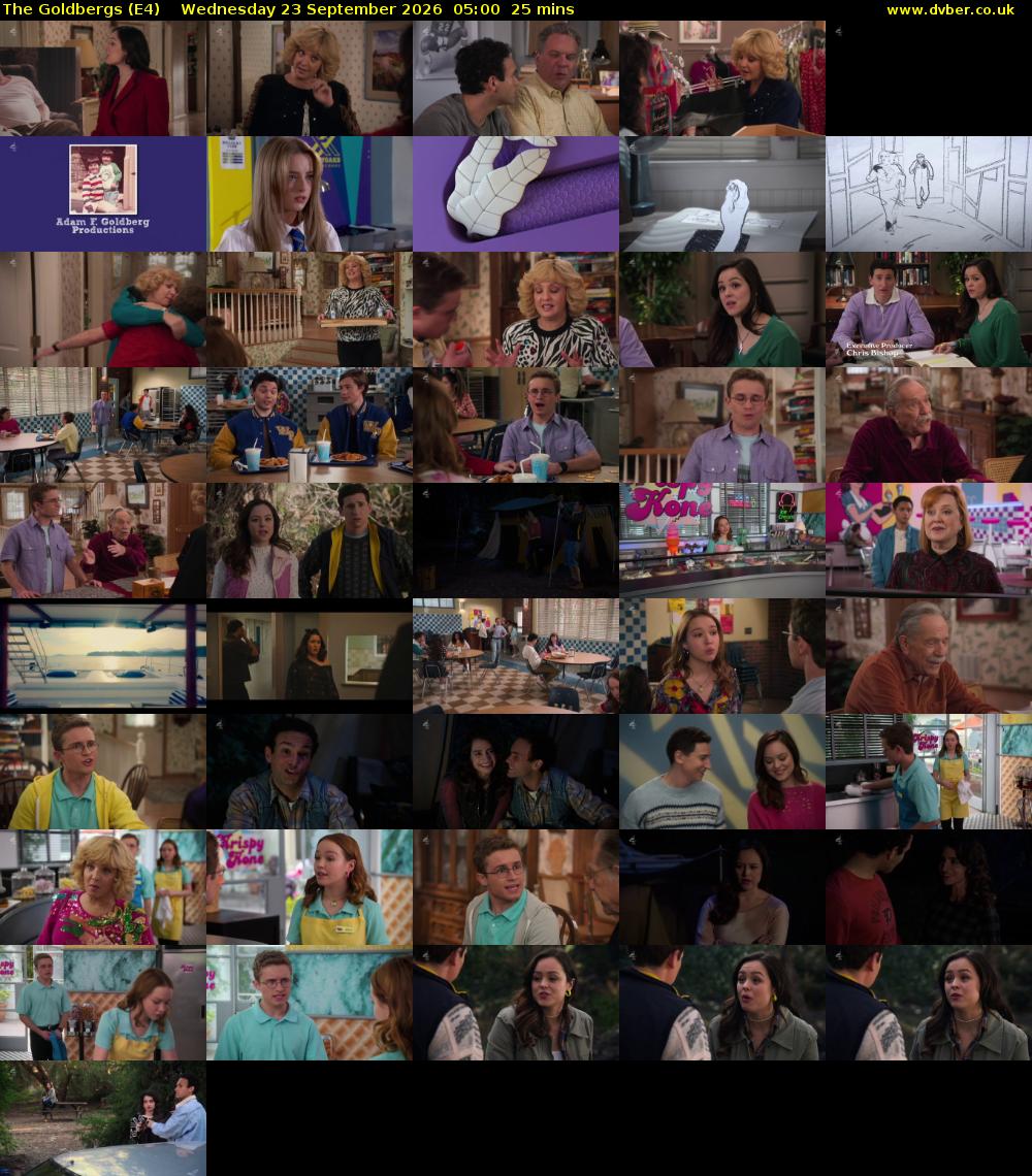 The Goldbergs (E4) Wednesday 23 September 2026 05:00 - 05:25