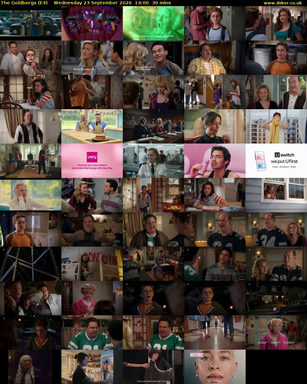 The Goldbergs (E4) Wednesday 23 September 2026 14:00 - 14:30