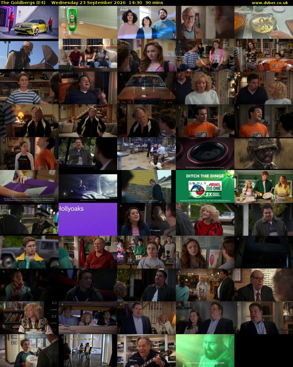The Goldbergs (E4) Wednesday 23 September 2026 14:30 - 15:00