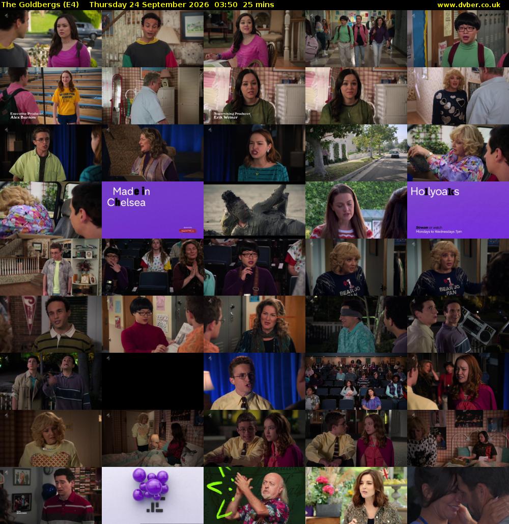 The Goldbergs (E4) Thursday 24 September 2026 03:50 - 04:15