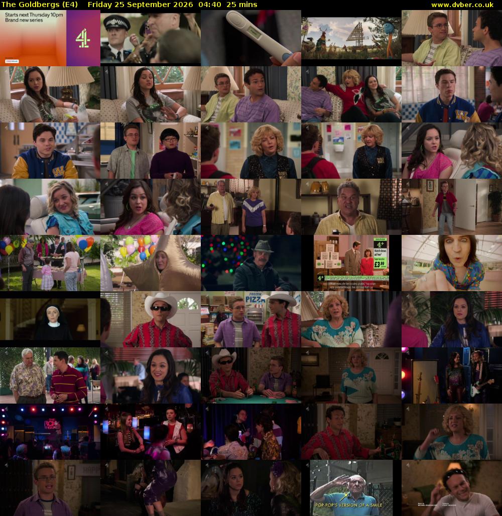 The Goldbergs (E4) Friday 25 September 2026 04:40 - 05:05