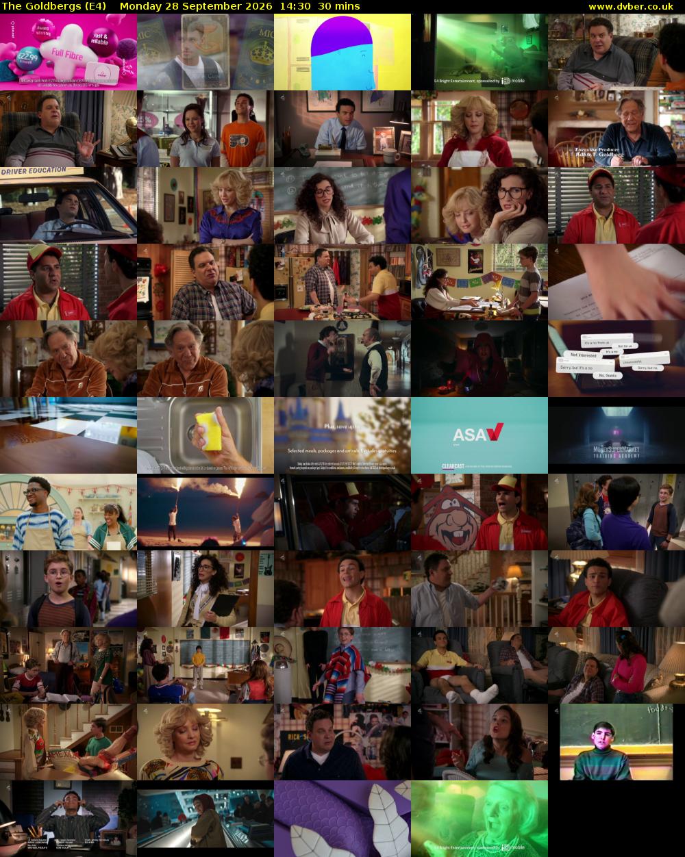 The Goldbergs (E4) Monday 28 September 2026 14:30 - 15:00