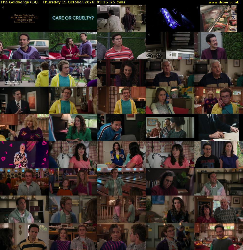 The Goldbergs (E4) Thursday 15 October 2026 03:15 - 03:40