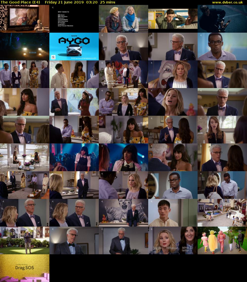 The Good Place (E4) Friday 21 June 2019 03:20 - 03:45