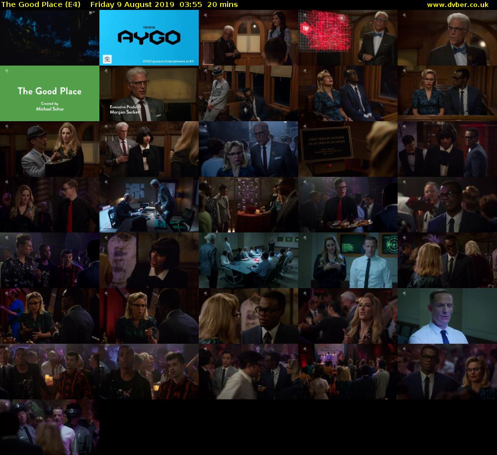 The Good Place (E4) Friday 9 August 2019 03:55 - 04:15
