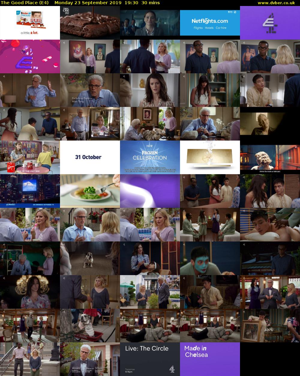 The Good Place (E4) Monday 23 September 2019 19:30 - 20:00