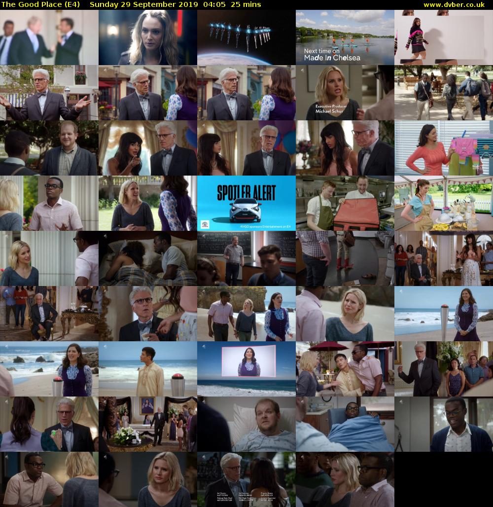 The Good Place (E4) Sunday 29 September 2019 04:05 - 04:30