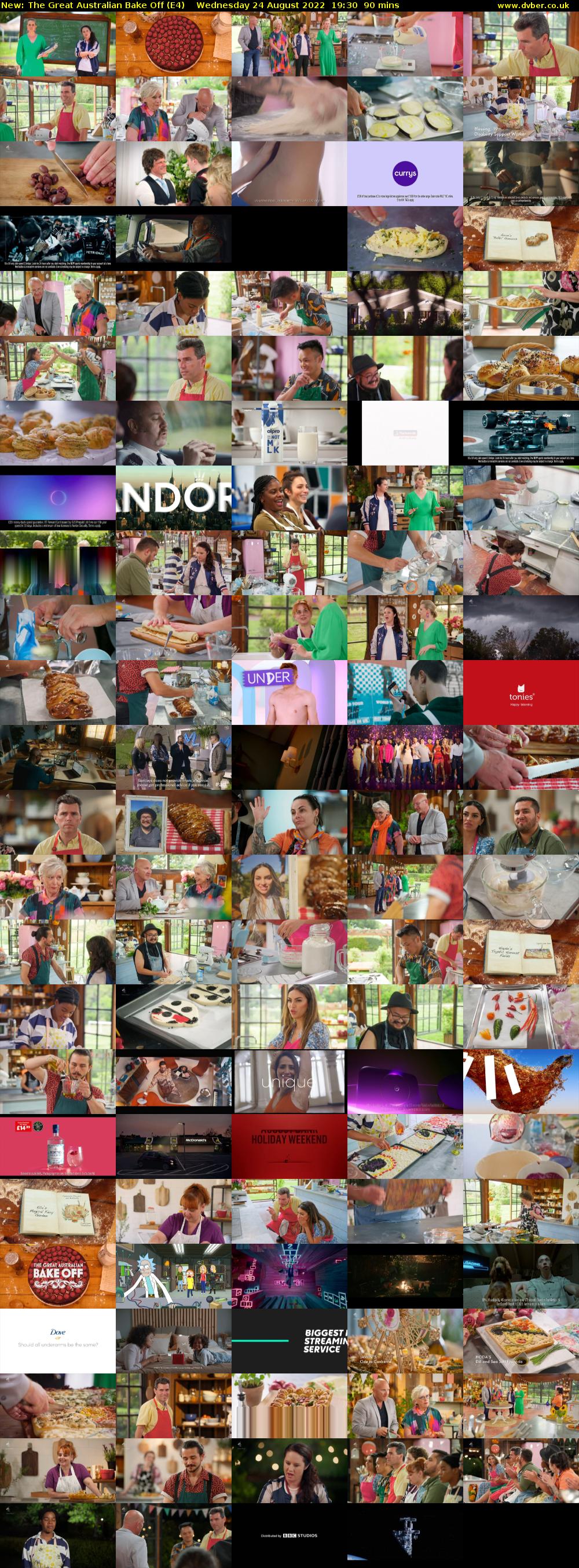 The Great Australian Bake Off (E4) Wednesday 24 August 2022 19:30 - 21:00