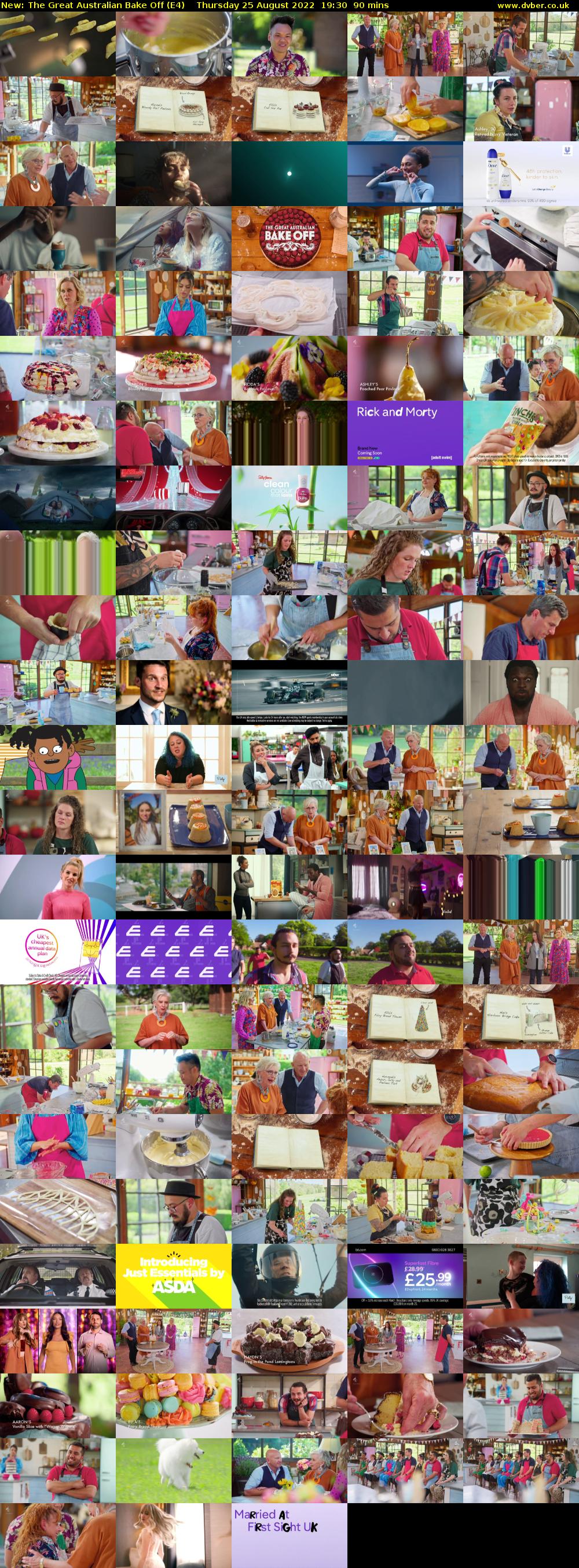 The Great Australian Bake Off (E4) Thursday 25 August 2022 19:30 - 21:00