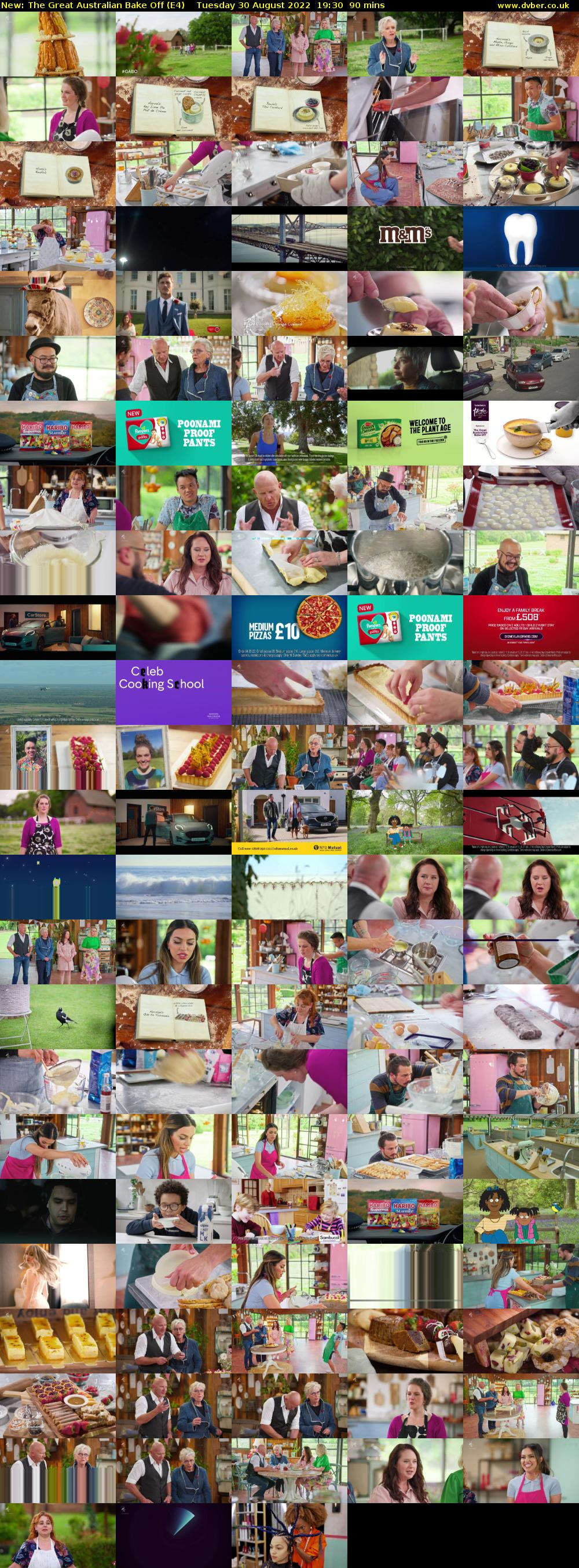 The Great Australian Bake Off (E4) Tuesday 30 August 2022 19:30 - 21:00