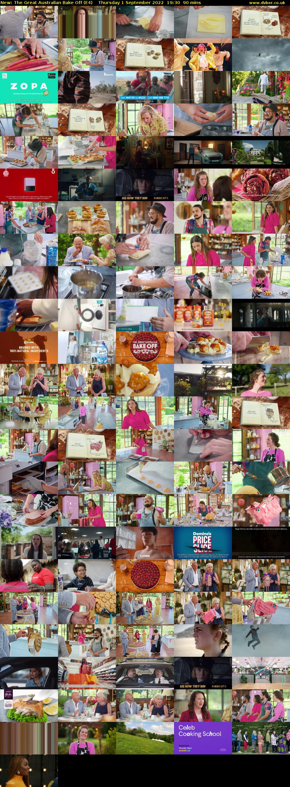 The Great Australian Bake Off (E4) Thursday 1 September 2022 19:30 - 21:00