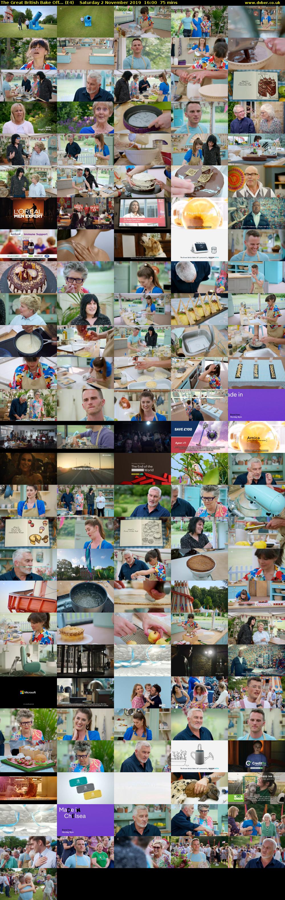 The Great British Bake Off... (E4) Saturday 2 November 2019 16:00 - 17:15