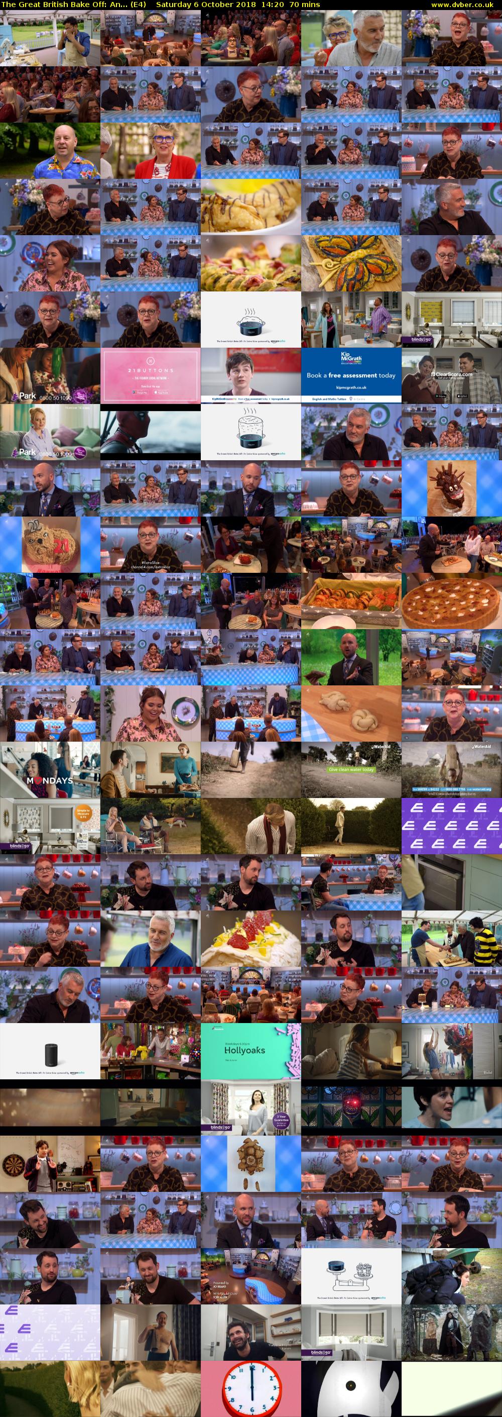 The Great British Bake Off: An... (E4) Saturday 6 October 2018 14:20 - 15:30