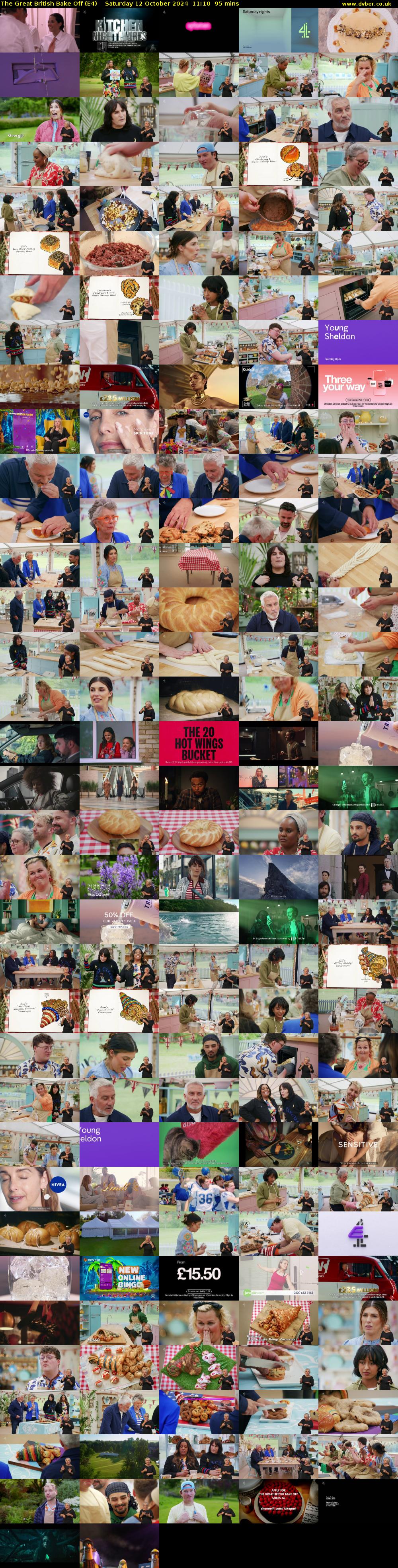 The Great British Bake Off (E4) Saturday 12 October 2024 11:10 - 12:45