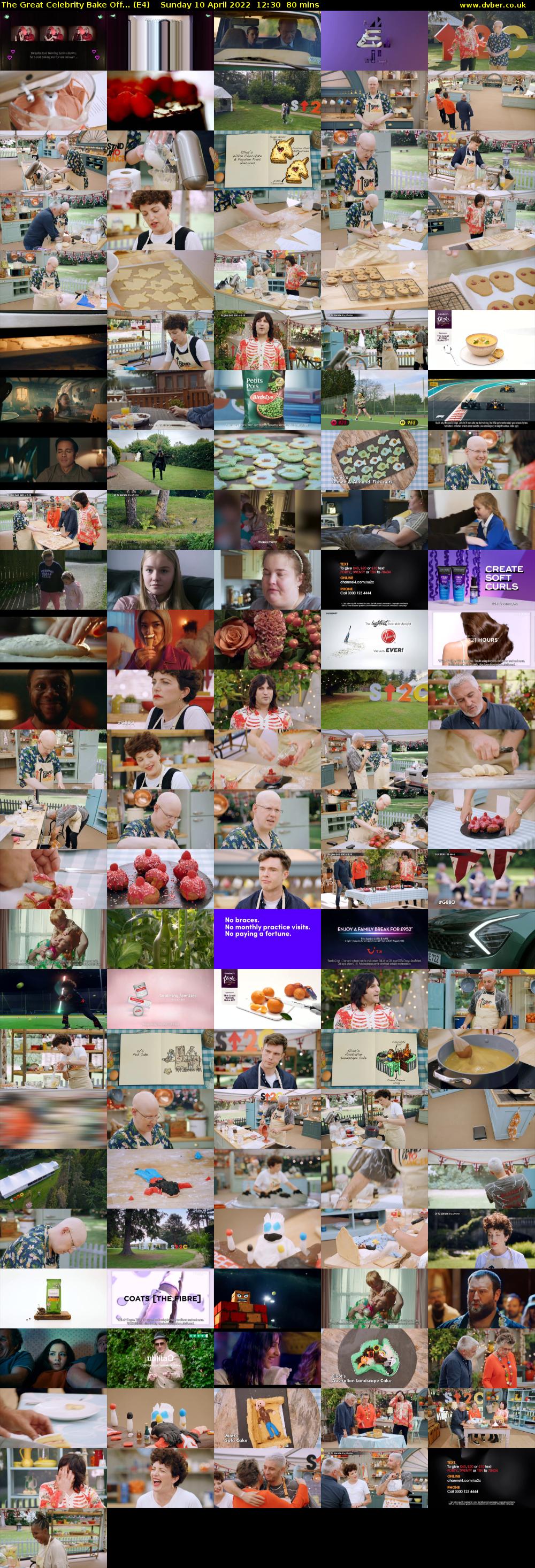 The Great Celebrity Bake Off... (E4) Sunday 10 April 2022 12:30 - 13:50