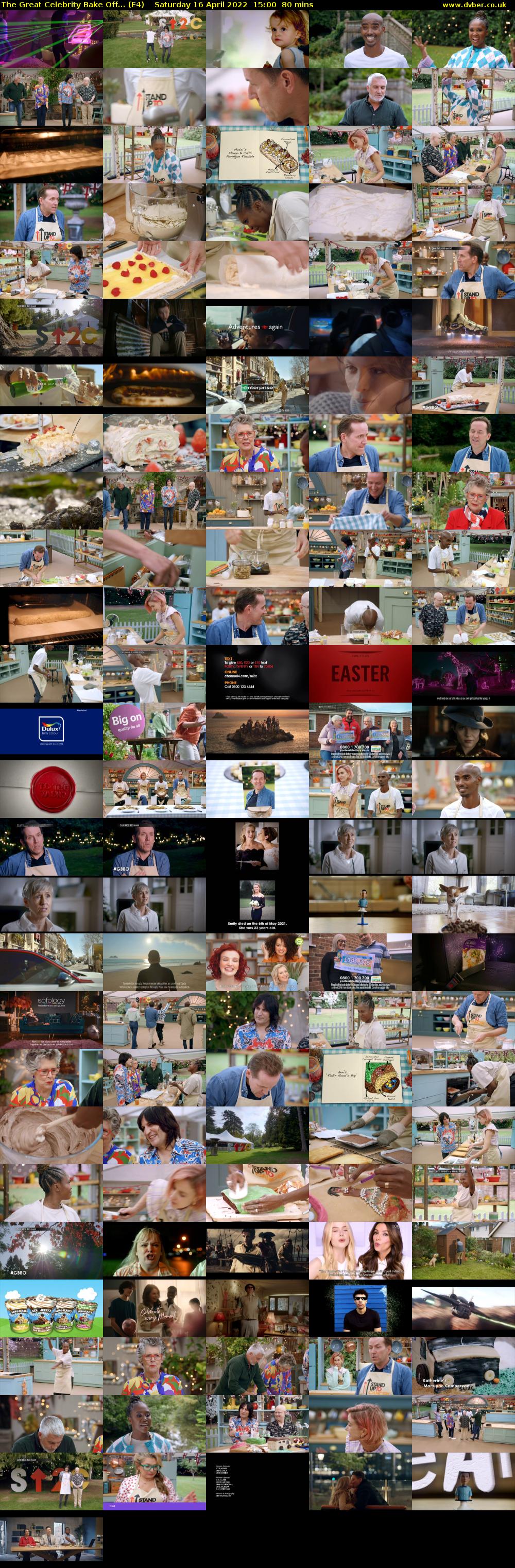 The Great Celebrity Bake Off... (E4) Saturday 16 April 2022 15:00 - 16:20