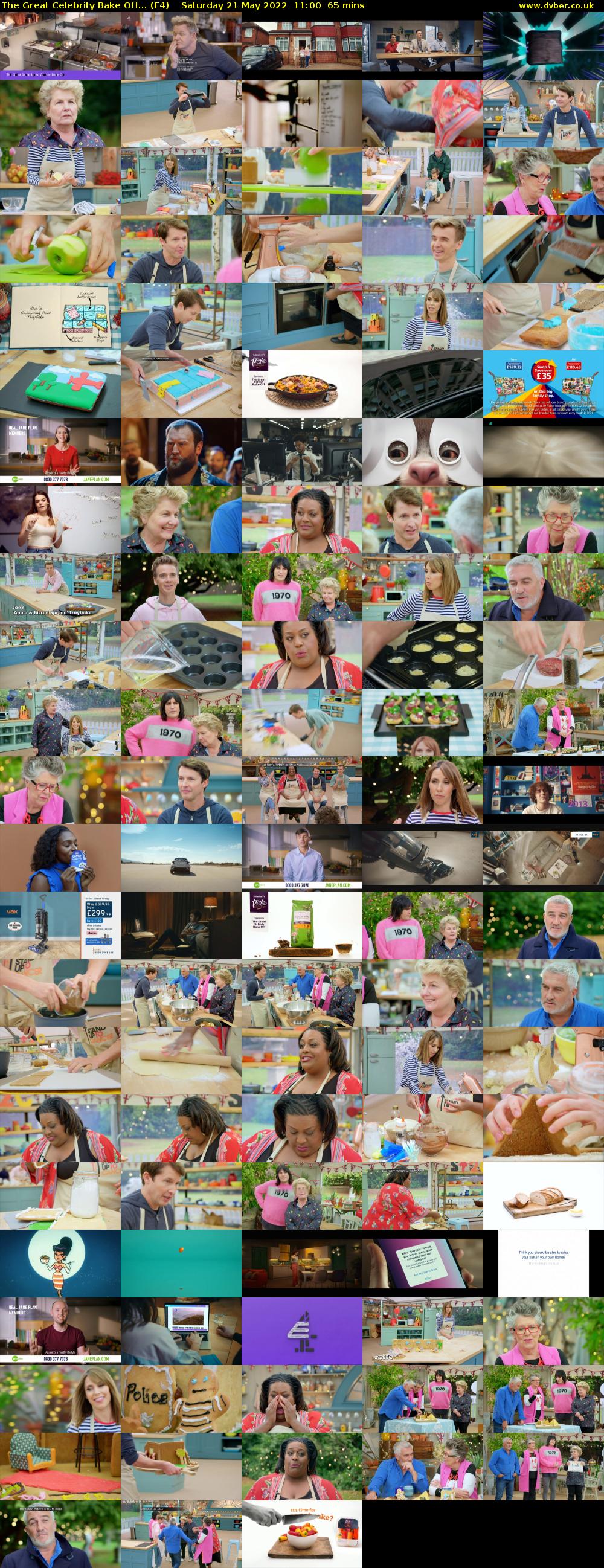 The Great Celebrity Bake Off... (E4) Saturday 21 May 2022 11:00 - 12:05