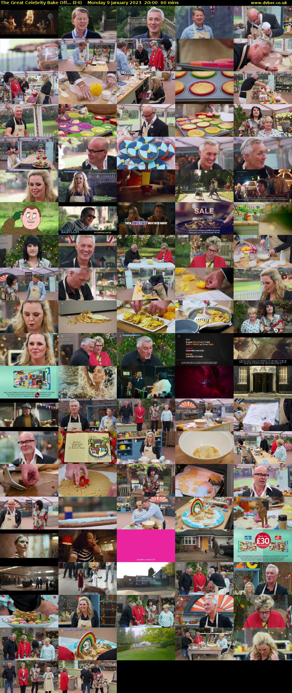 The Great Celebrity Bake Off... (E4) Monday 9 January 2023 20:00 - 21:00
