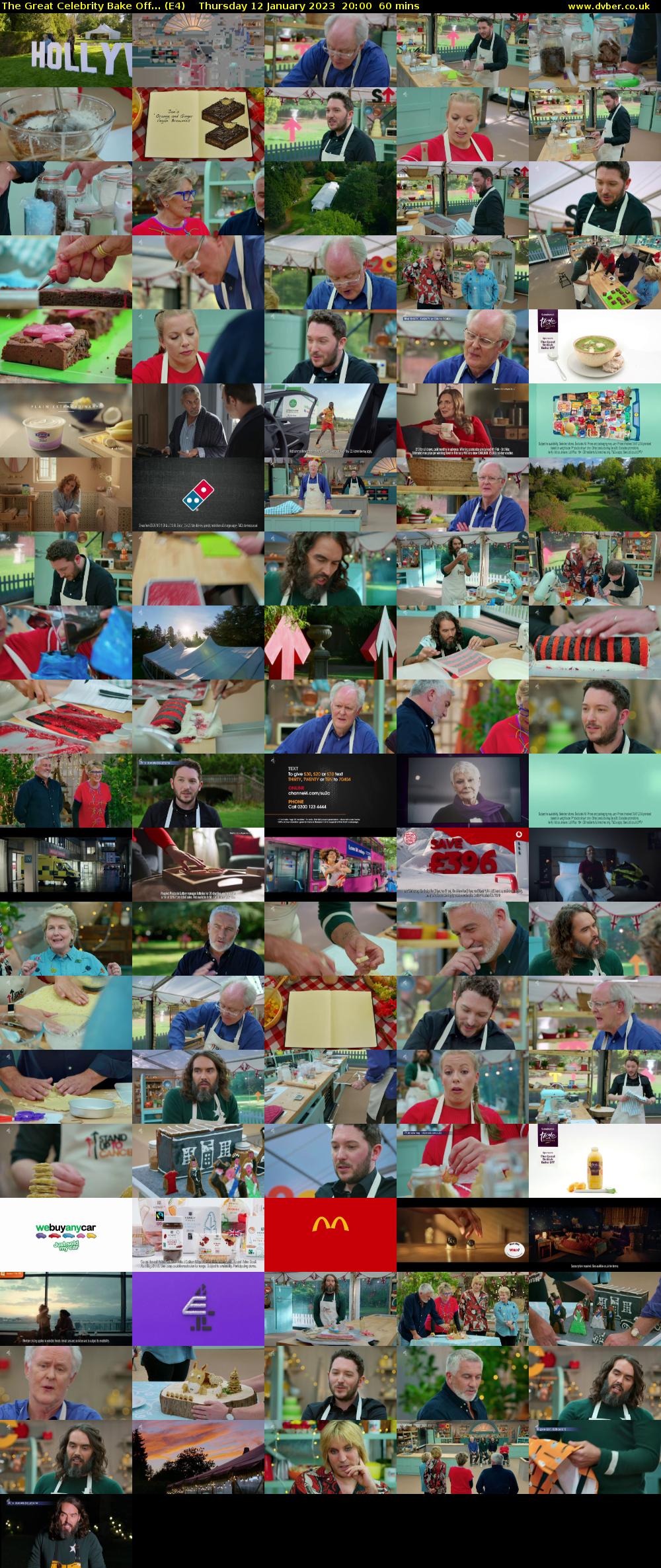 The Great Celebrity Bake Off... (E4) Thursday 12 January 2023 20:00 - 21:00