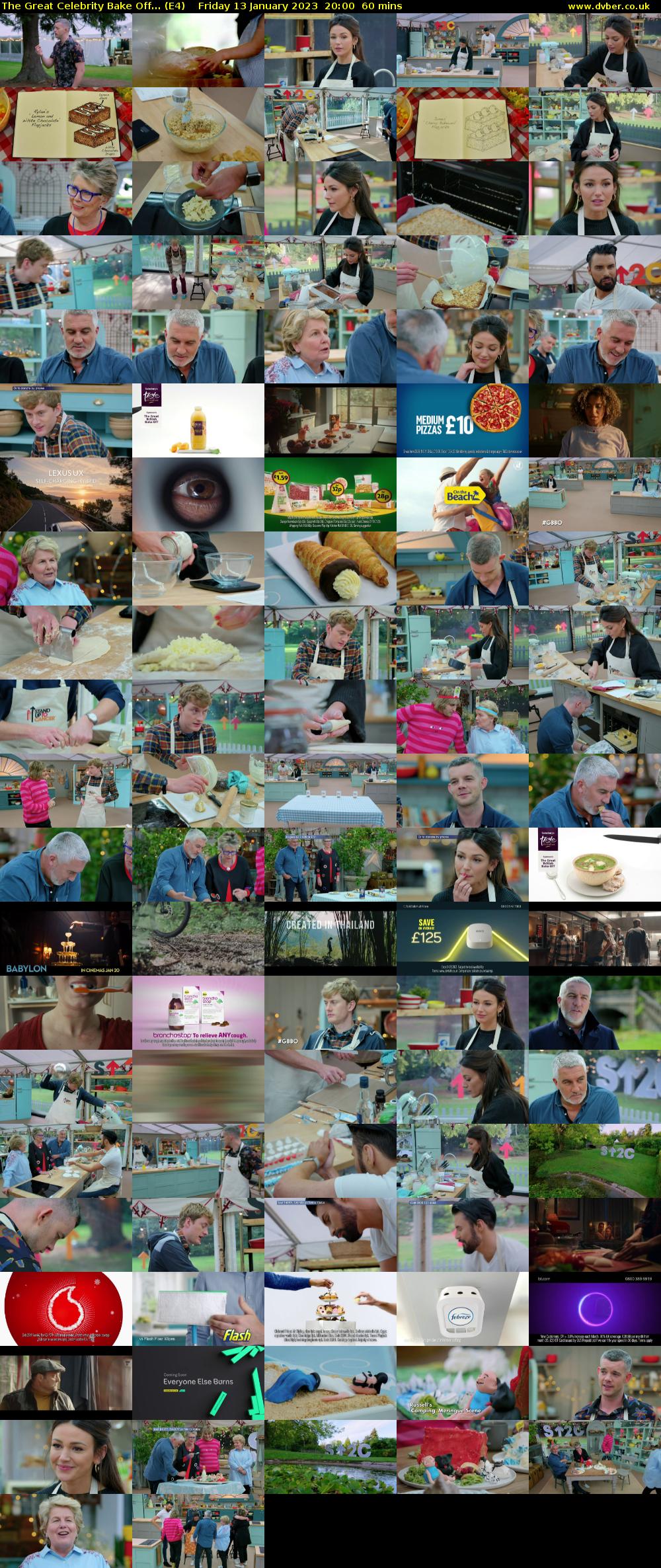 The Great Celebrity Bake Off... (E4) Friday 13 January 2023 20:00 - 21:00