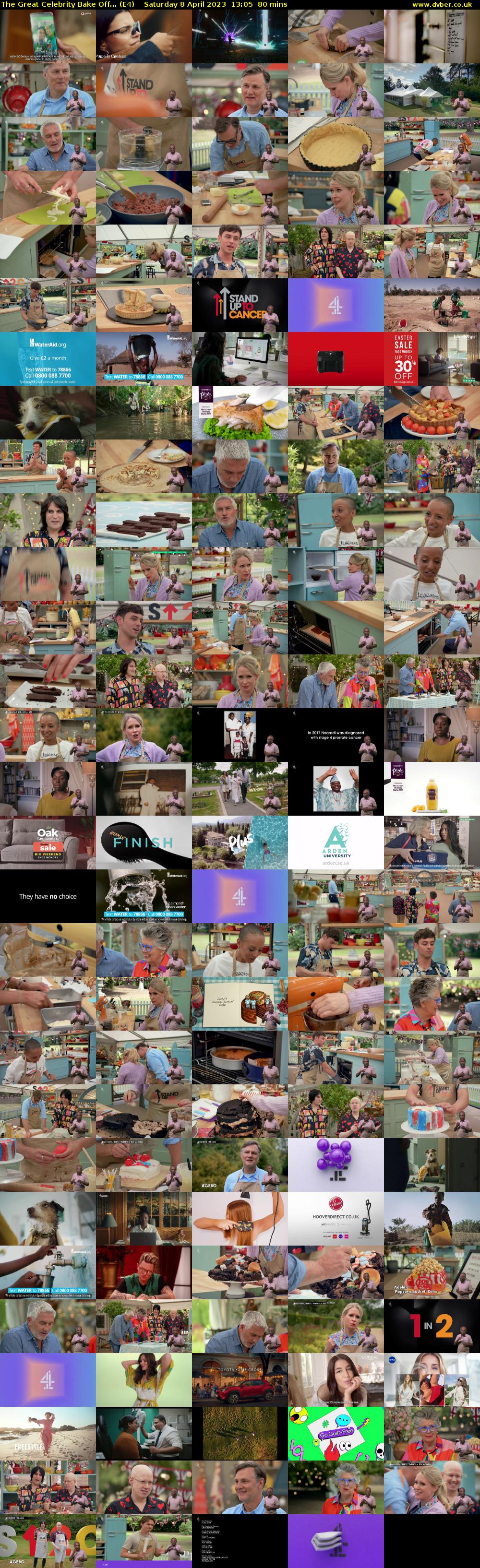The Great Celebrity Bake Off... (E4) Saturday 8 April 2023 13:05 - 14:25