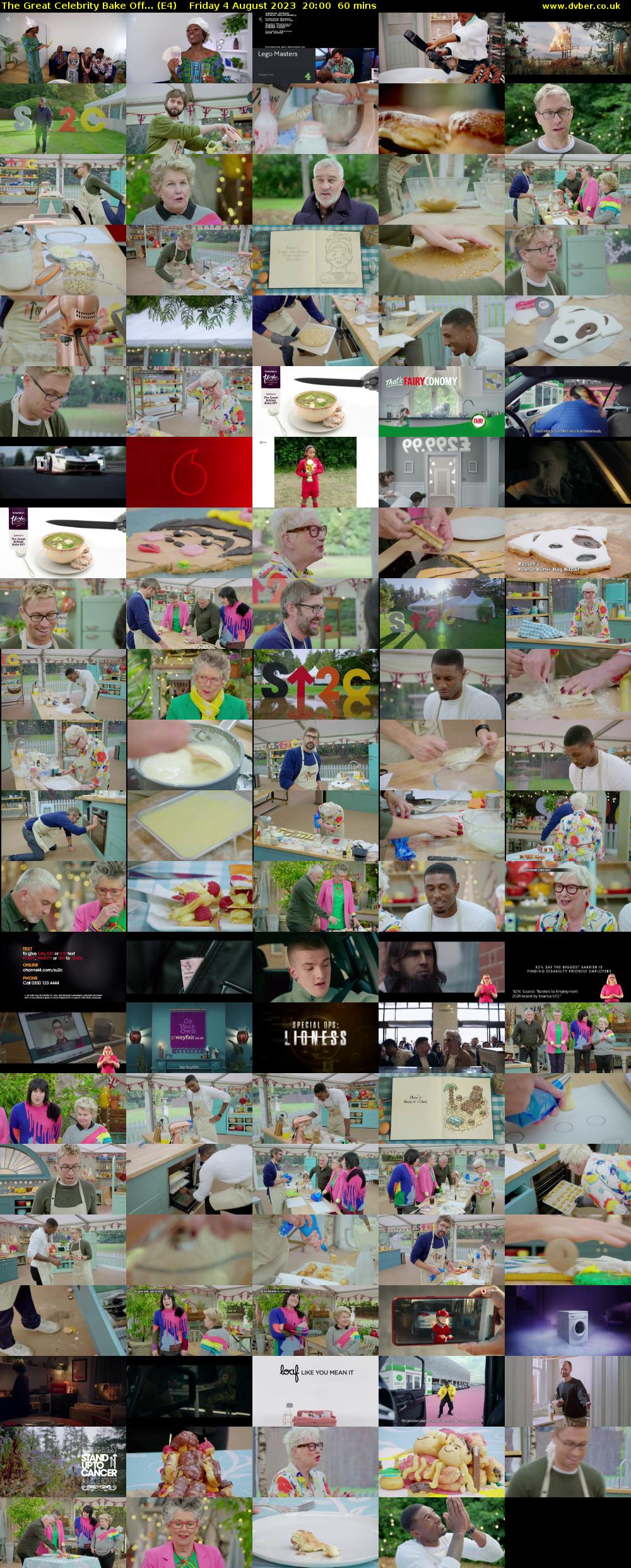 The Great Celebrity Bake Off... (E4) Friday 4 August 2023 20:00 - 21:00