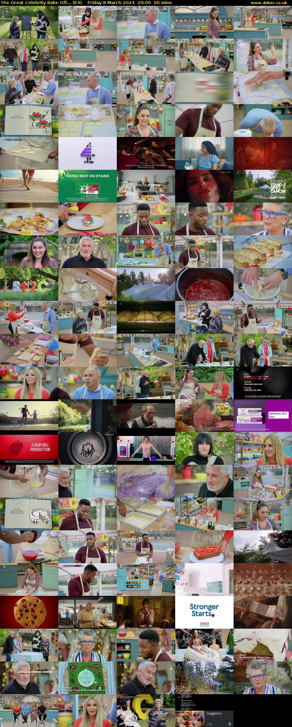The Great Celebrity Bake Off... (E4) Friday 8 March 2024 20:00 - 21:00
