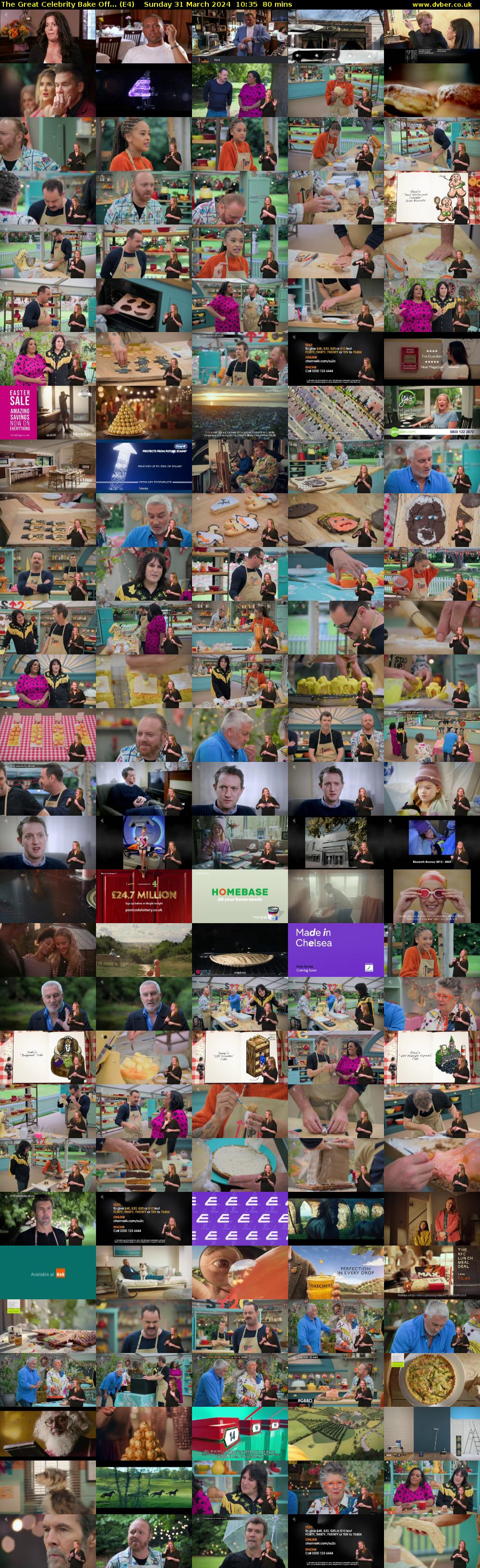 The Great Celebrity Bake Off... (E4) Sunday 31 March 2024 10:35 - 11:55