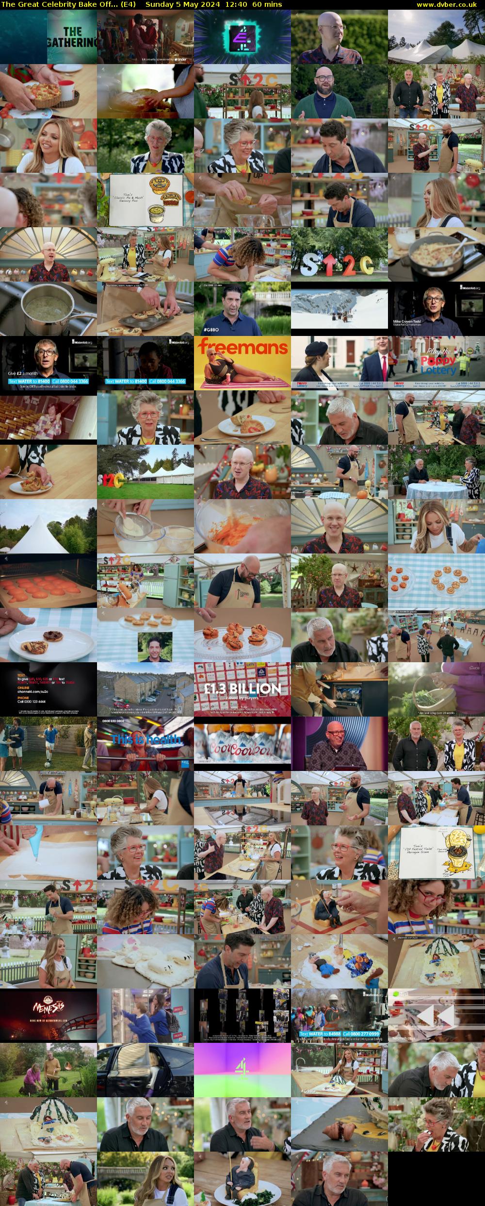 The Great Celebrity Bake Off... (E4) Sunday 5 May 2024 12:40 - 13:40