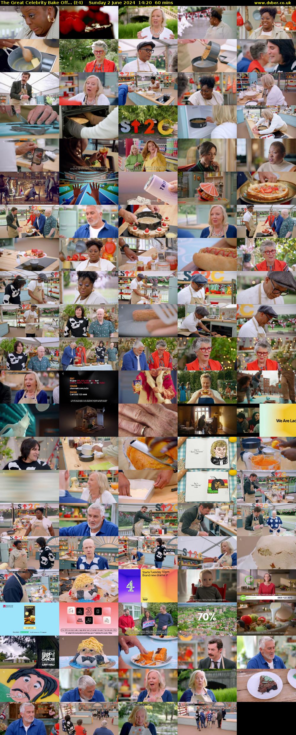 The Great Celebrity Bake Off... (E4) Sunday 2 June 2024 14:20 - 15:20