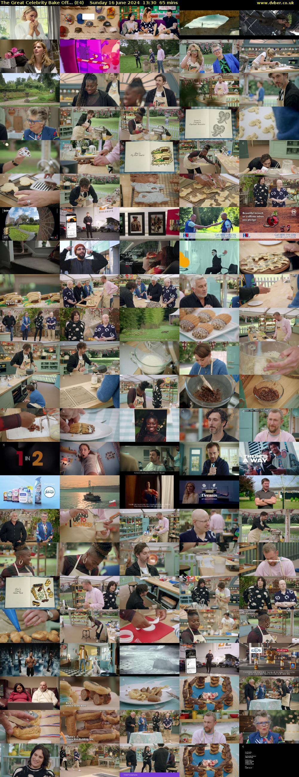 The Great Celebrity Bake Off... (E4) Sunday 16 June 2024 13:30 - 14:35